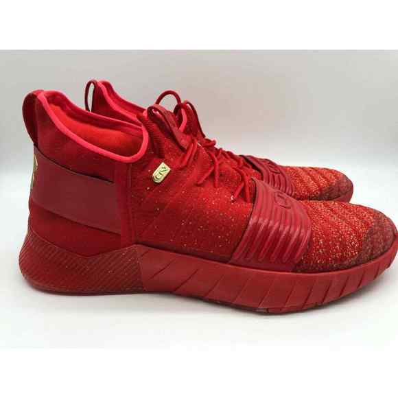 Under Armour C1N Trainer Sneakers Red Gold Cam Newton 3000233 600 Men Sz 10.🛒
